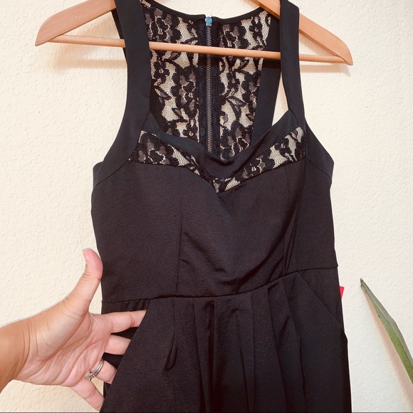 City Triangles Black Sleeveless Lace Dress Sz 9 - Picture 4 of 8